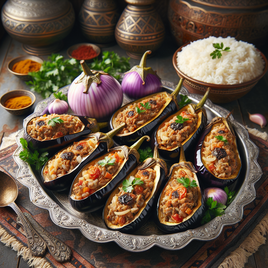 Nationalgericht Oman: Stuffed Eggplant (Rezept)