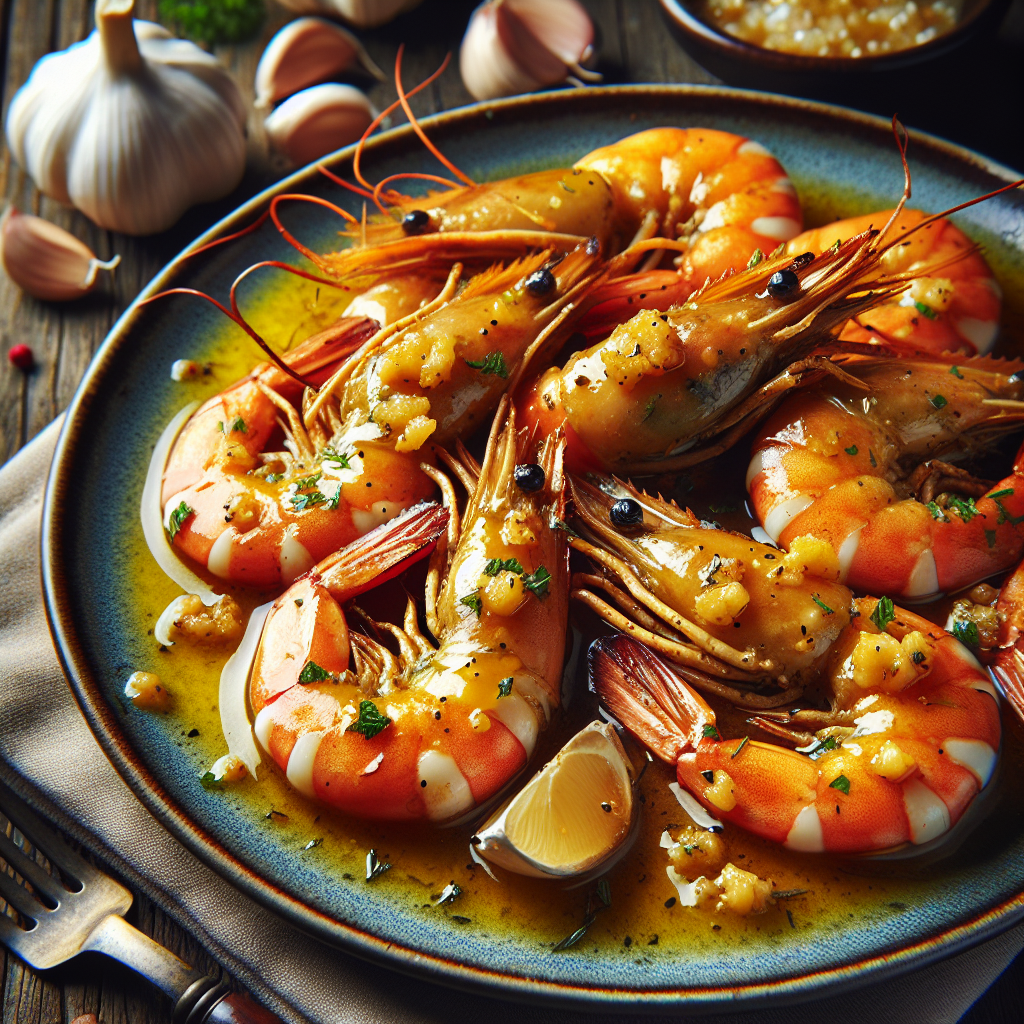 Nationalgericht Seychellen: Garlic Butter Prawns (Rezept) (Rezept)