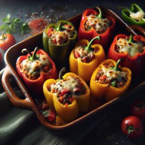 Nationalgericht USA: #Stuffed Peppers# (Rezept)