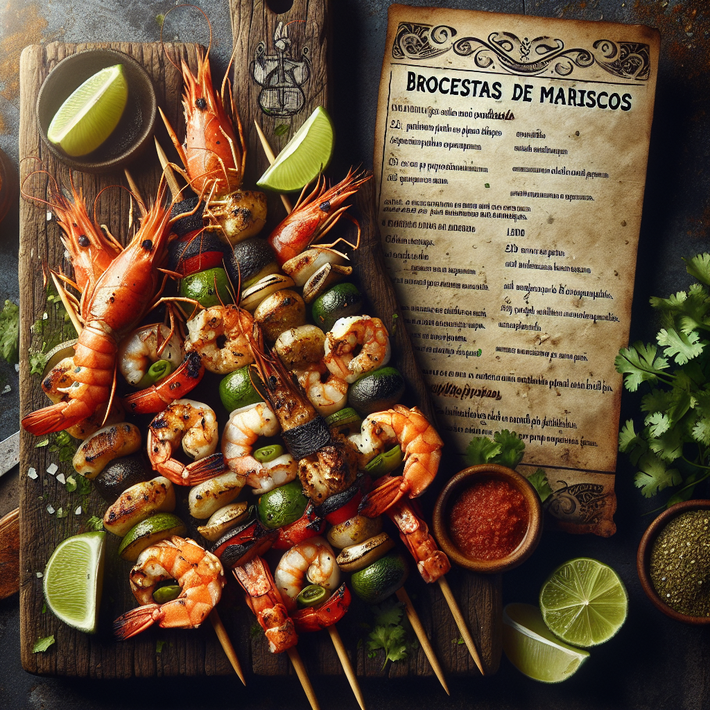 Nationalgericht Chile: Brochetas de Mariscos (Rezept)