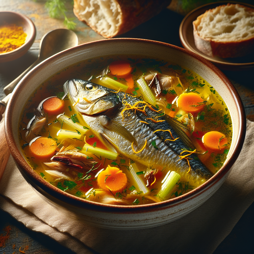 Nationalgericht Deutschland: #Fischsuppe mit Safran# (Rezept)