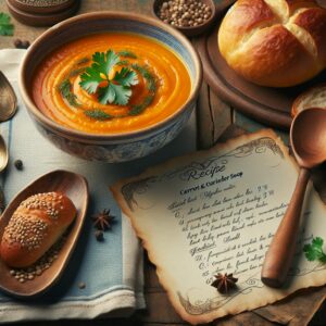 Nationalgericht England: Carrot and Coriander Soup (Rezept)