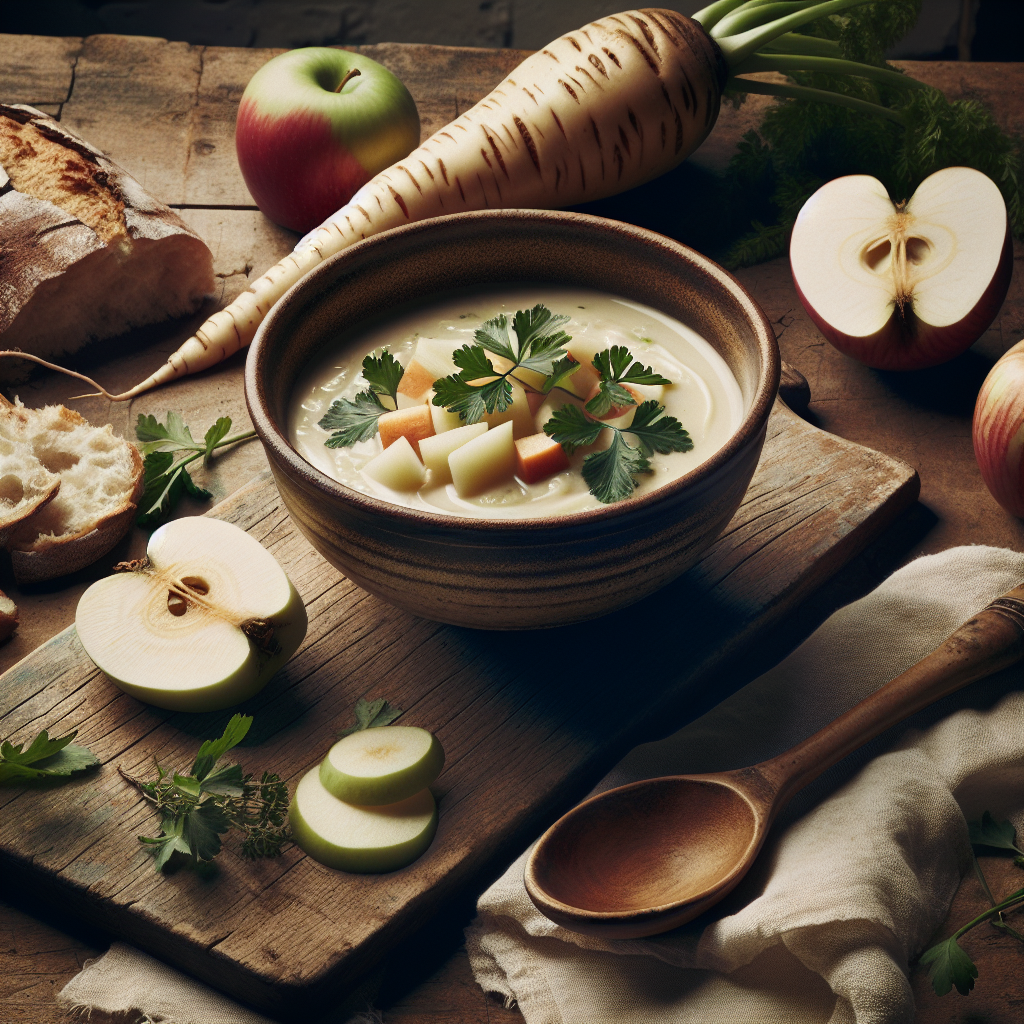 Nationalgericht England: #Parsnip and Apple Soup# (Rezept)