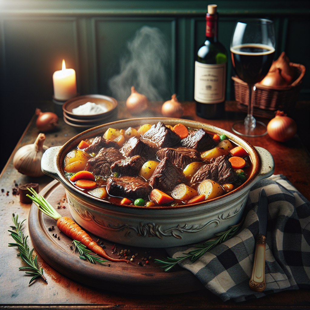 Nationalgericht England: #Steak and Ale Casserole# (Rezept)