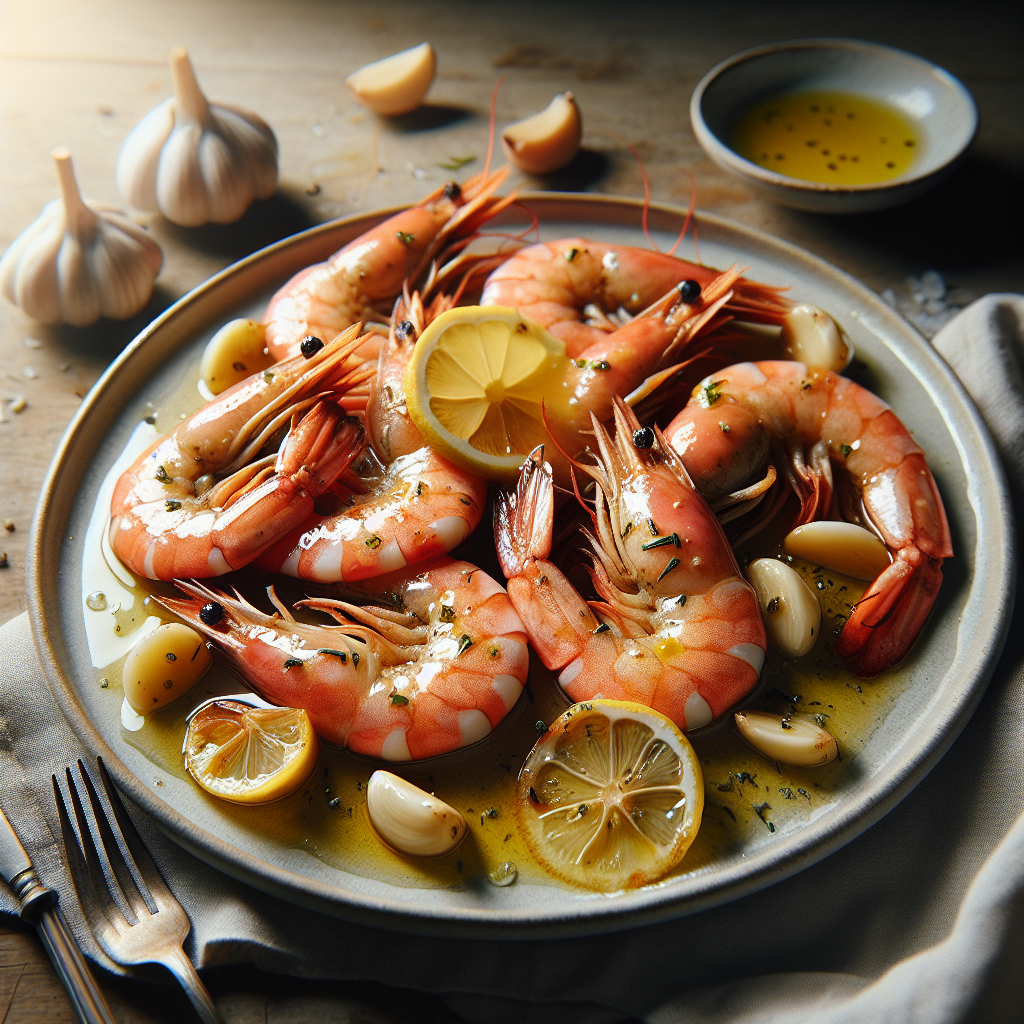 Nationalgericht Fiji: #Lemon and Garlic Prawns# (Rezept)