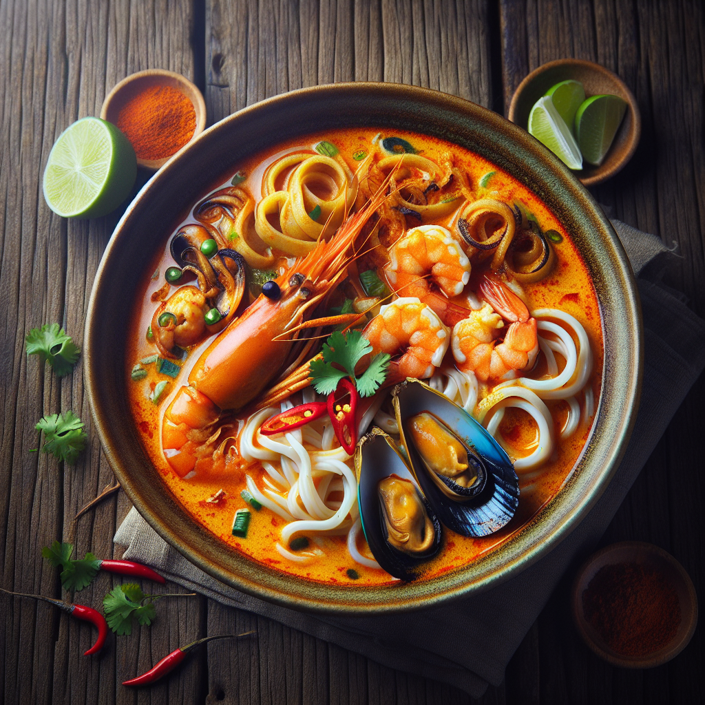 Nationalgericht Fiji: #Seafood Laksa# (Rezept)