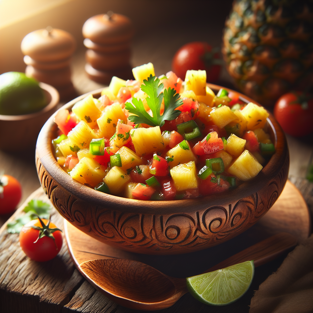 Nationalgericht Fiji: #Warm Pineapple Salsa# (Rezept)