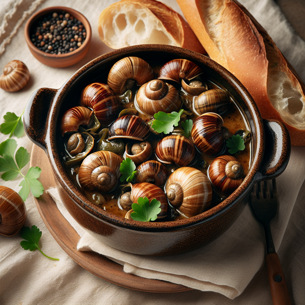 Nationalgericht Gabun: #Ragoût d’escargots# (Rezept)