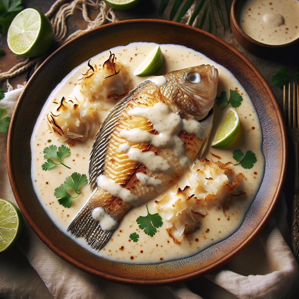 Nationalgericht Gambia: #Tilapia in Coconut Sauce# (Rezept)