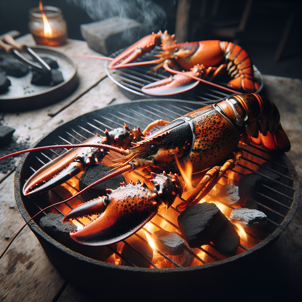 Nationalgericht Grenada: #Charcoal Grilled Lobster# (Rezept)