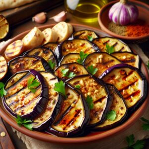 Nationalgericht Ägypten: Marinated Grilled Eggplant (Rezept)