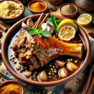 Nationalgericht Ägypten: Slow-Cooked Lamb Shank (Rezept)