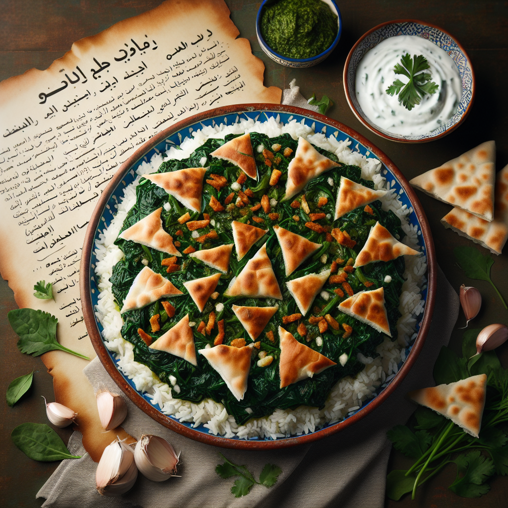 Nationalgericht Ägypten: Spinach Fatta (Rezept)