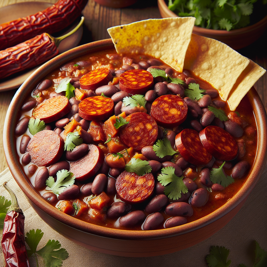 Nationalgericht Honduras: #Frijoles con Chorizo# (Rezept)