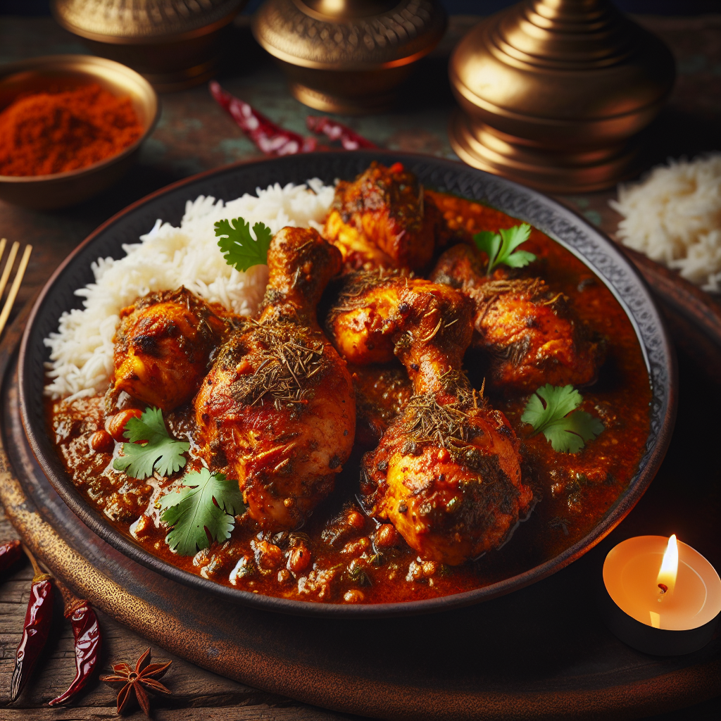 Nationalgericht Indien: #Chettinad Chicken# (Rezept)