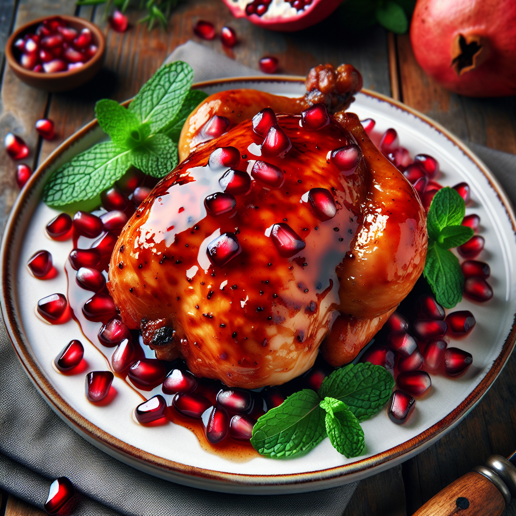 Nationalgericht Israel: #Pomegranate Glazed Chicken# (Rezept)