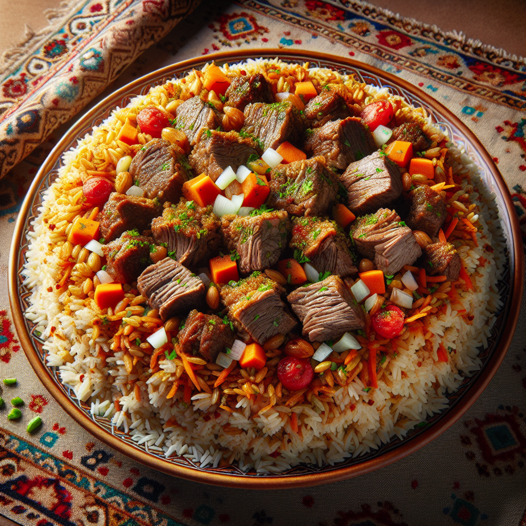 Nationalgericht Kasachstan: #Samarkand Plov# (Rezept)