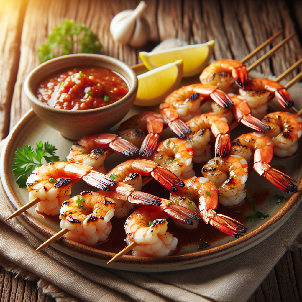 Nationalgericht Marshallinseln: #Grilled Shrimp Skewers# (Rezept)