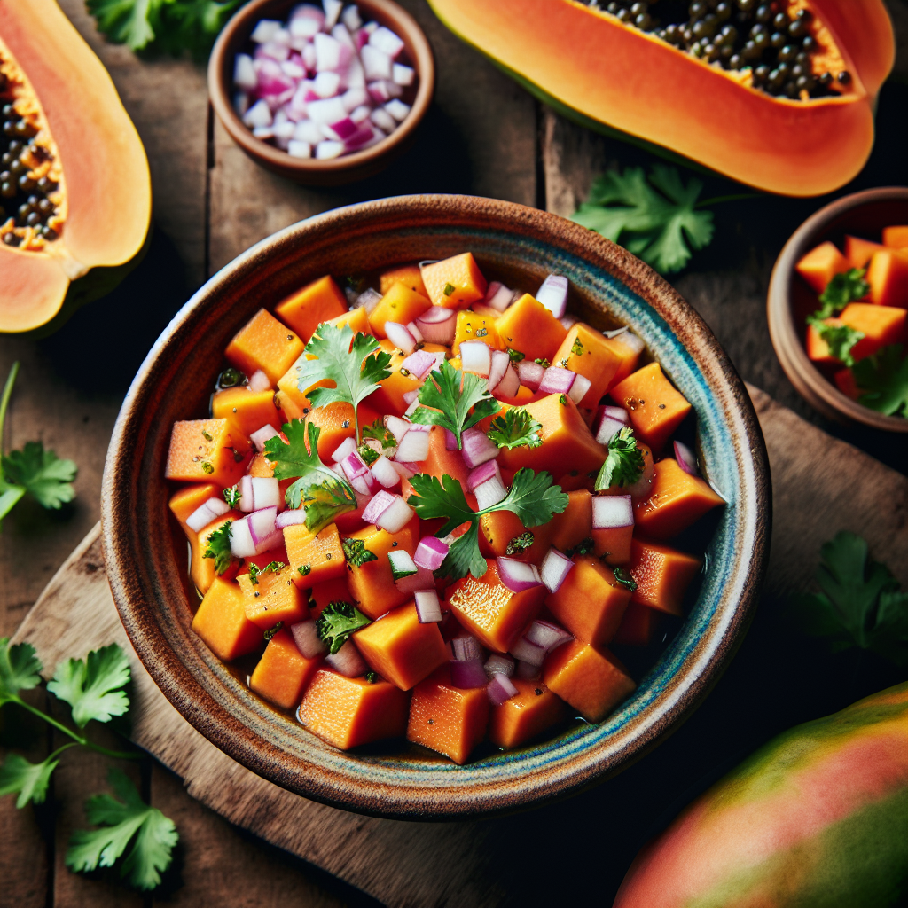 Nationalgericht Marshallinseln: #Papaya Salsa# (Rezept)