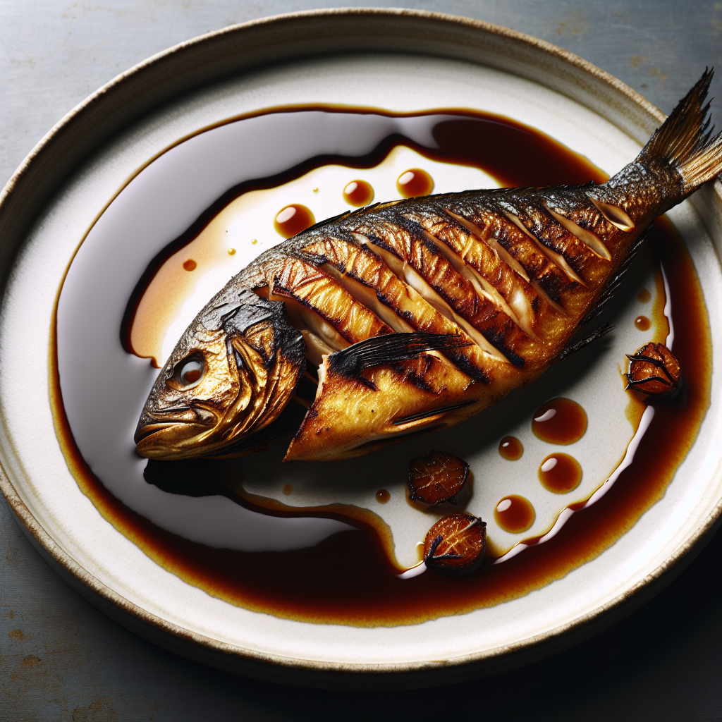 Nationalgericht Myanmar: #Grilled Fish with Tamarind Sauce# (Rezept)