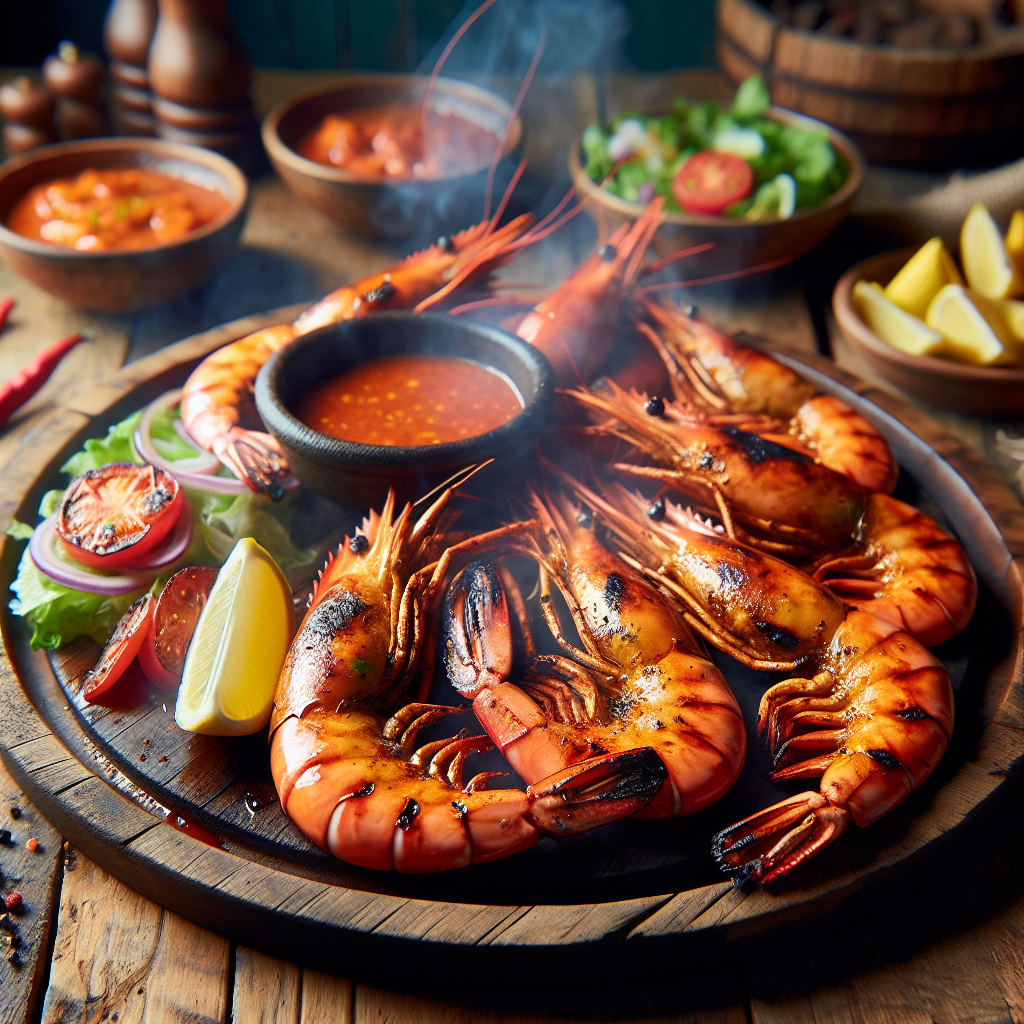 Nationalgericht Namibia: #Grilled Peri-Peri Prawns# (Rezept)