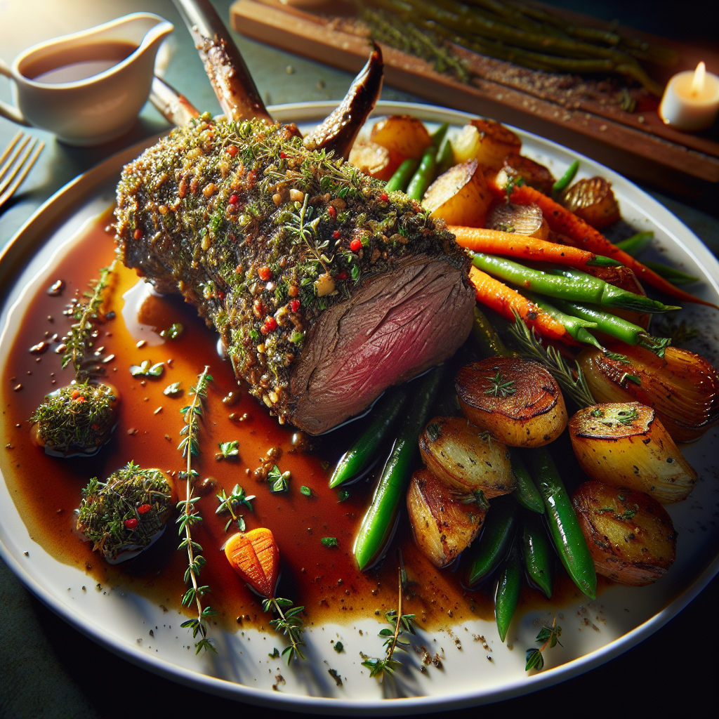 Nationalgericht Namibia: #Herb-Crusted Springbok# (Rezept)