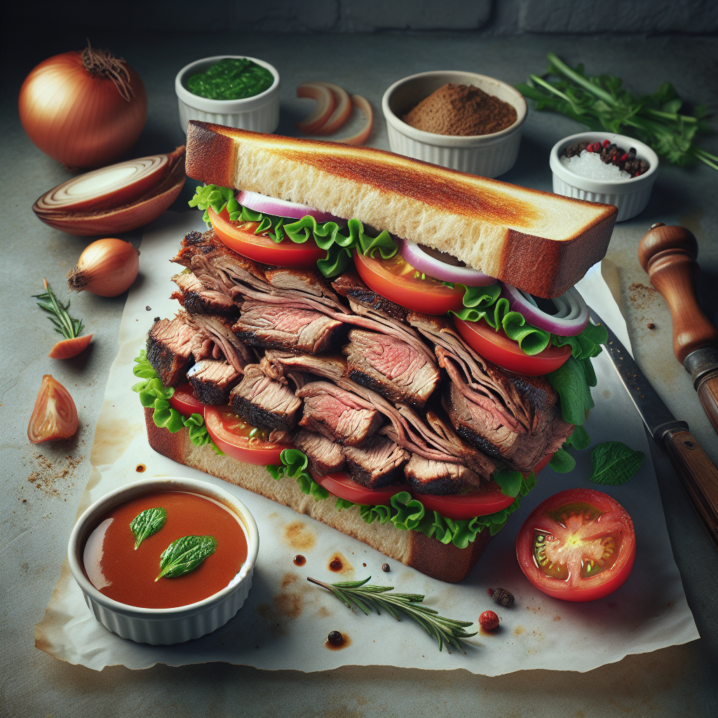 Nationalgericht Neuseeland: #Roast Lamb Sandwich# (Rezept)