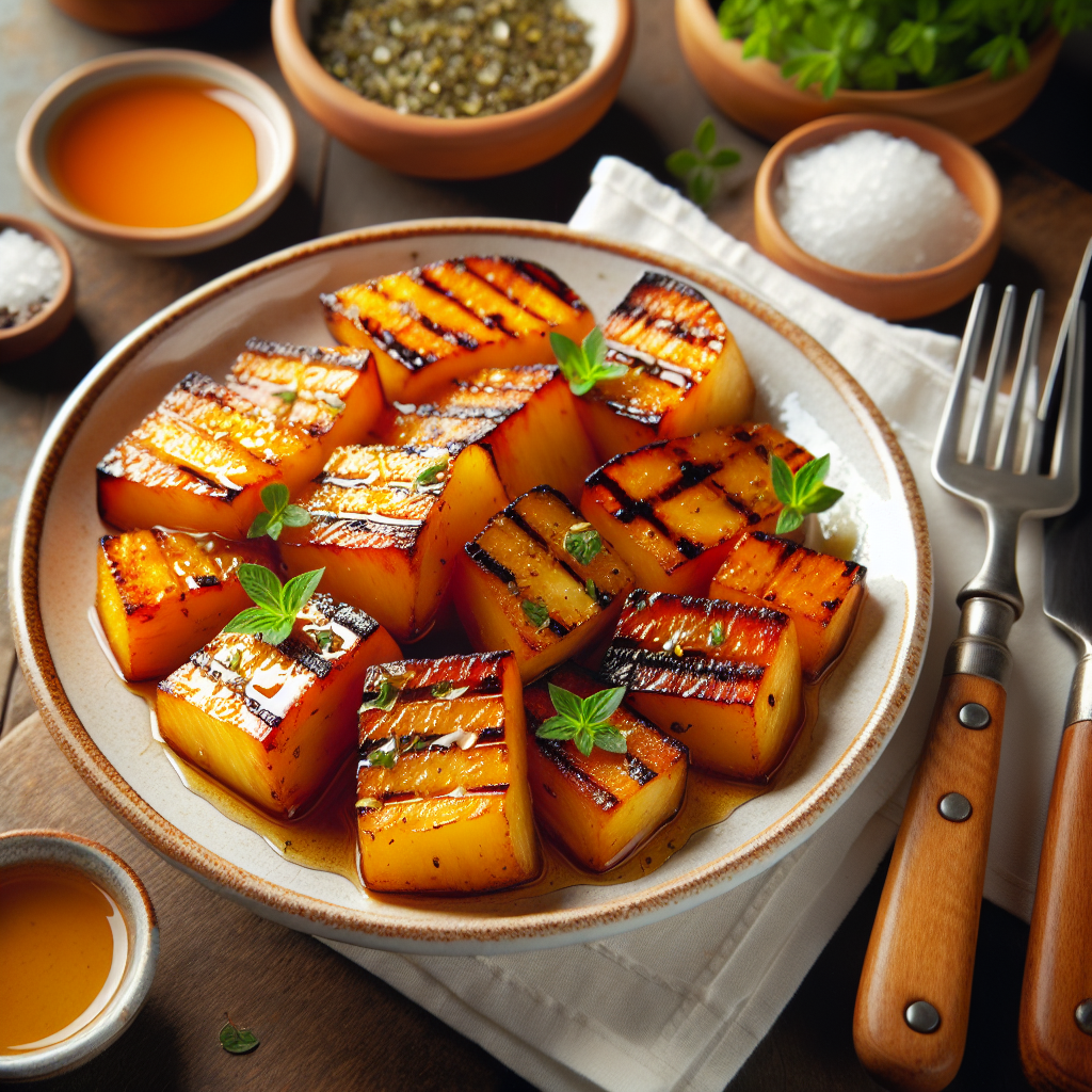 Nationalgericht Paraguay: #Yuca Asada con Miel# (Rezept)