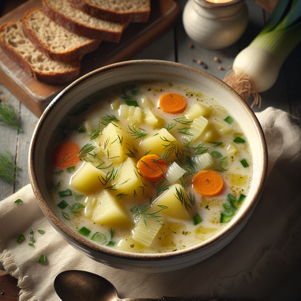 Nationalgericht Polen: #Zupa ziemniaczana# (Rezept)