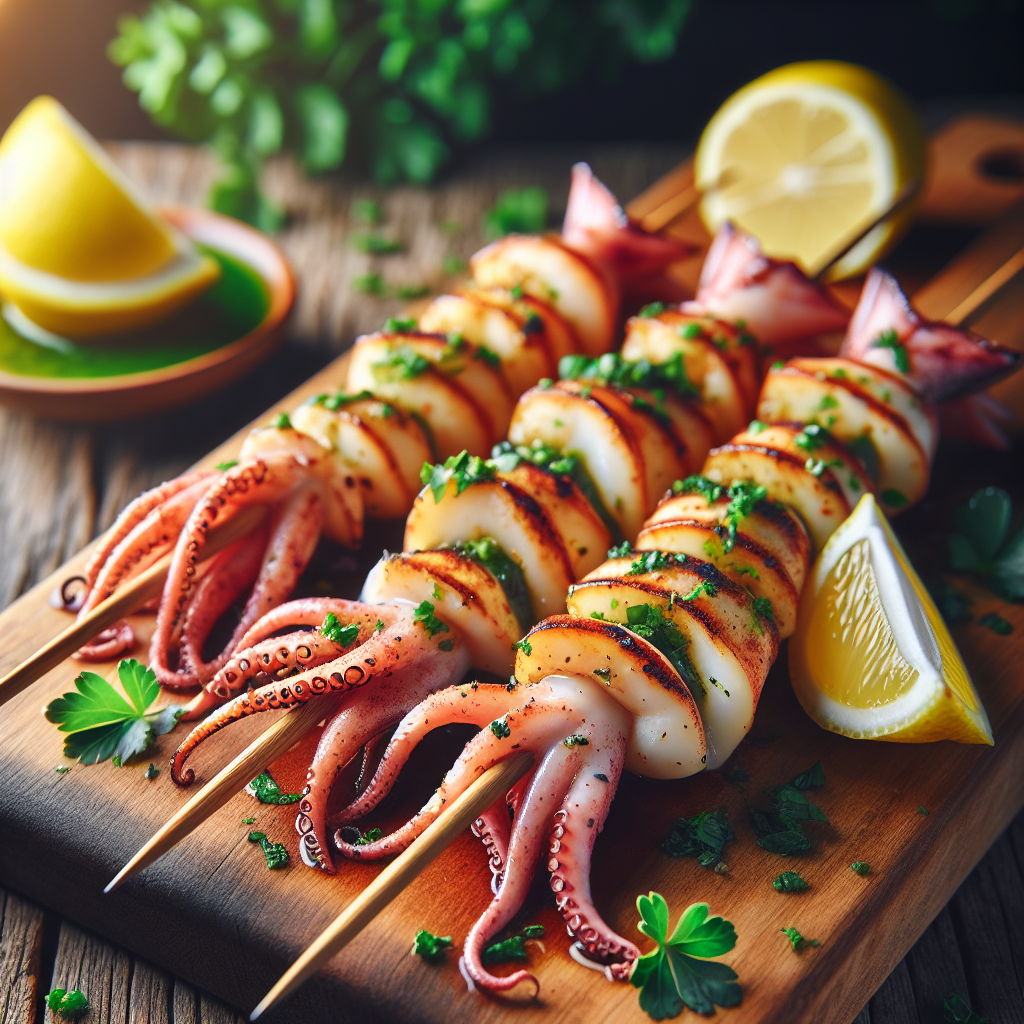 Nationalgericht Portugal: #Espetada de Lulas# (Rezept)