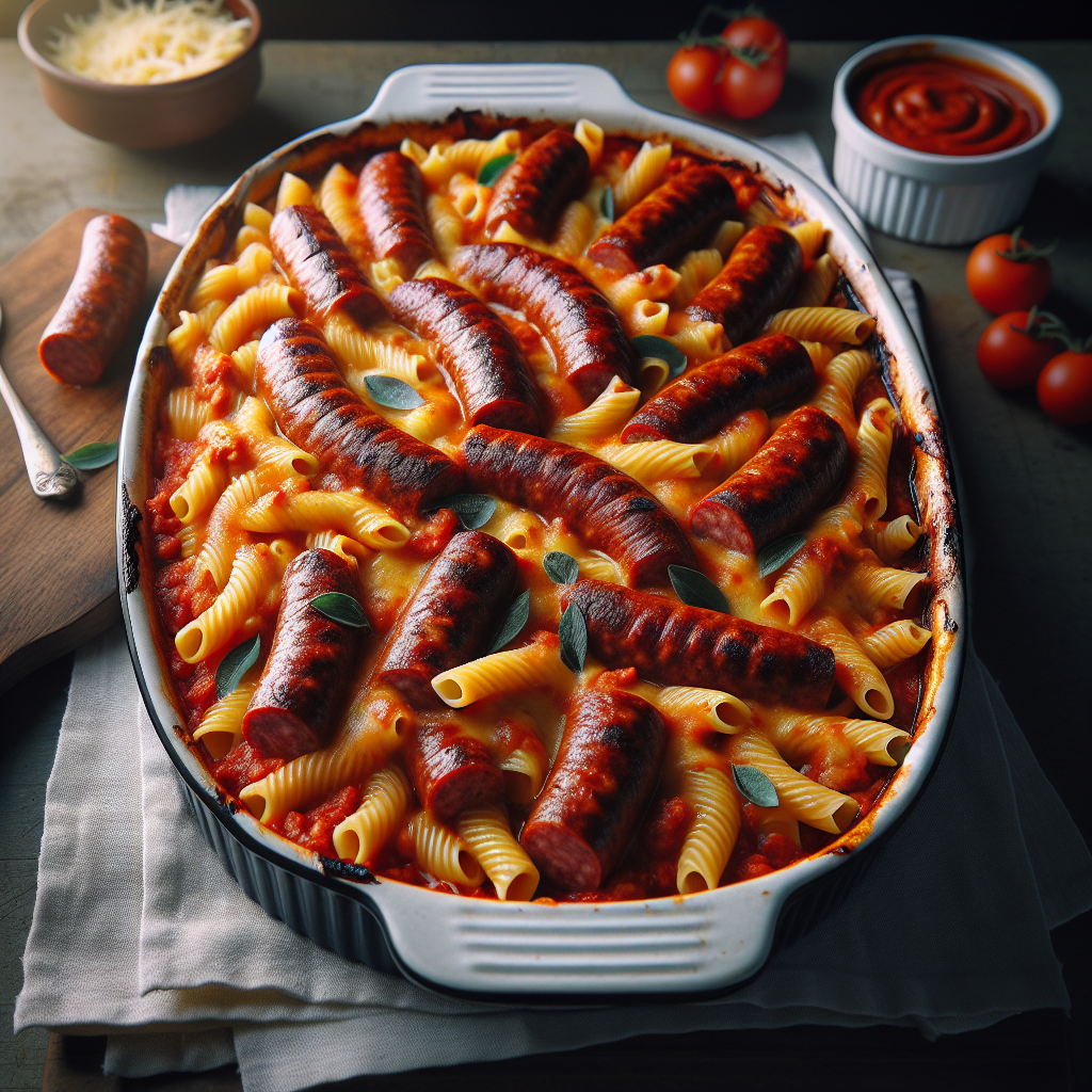 Nationalgericht Südafrika: #Boerewors Pasta Bake# (Rezept)