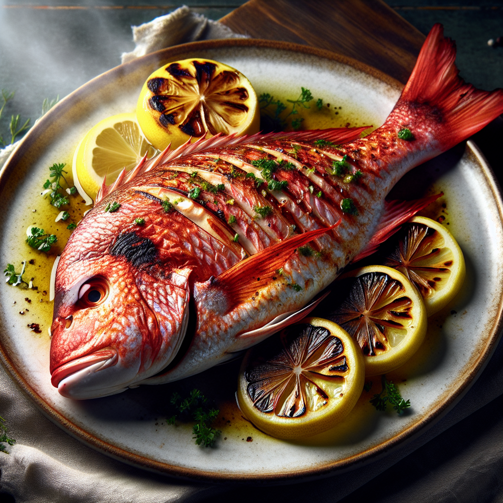 Nationalgericht Seychellen: #Grilled Red Snapper# (Rezept)