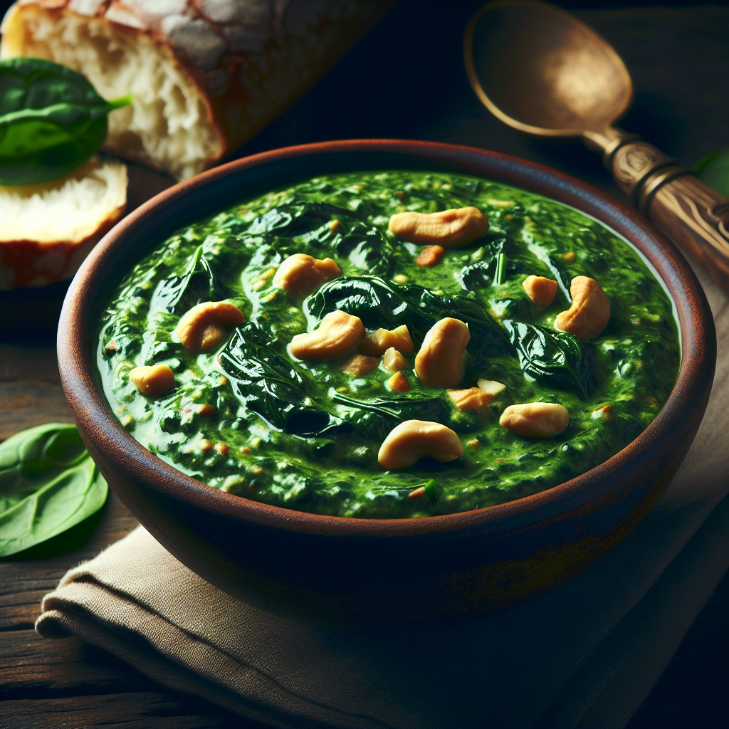 Nationalgericht Sierra Leone: #Spinach and Groundnut Sauce# (Rezept)