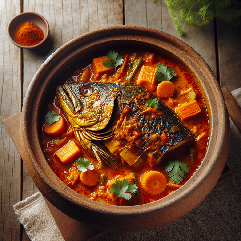 Nationalgericht Singapur: #Assam Fish Head Curry# (Rezept)