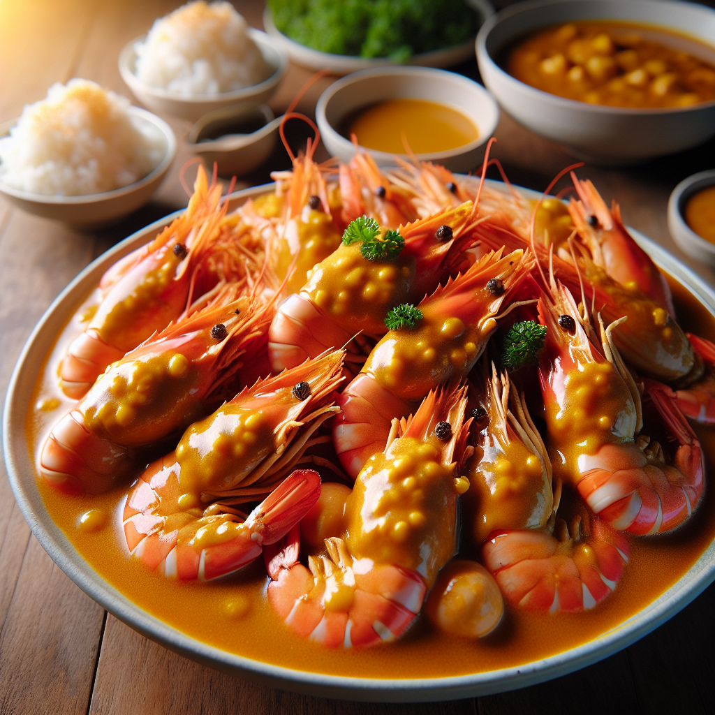 Nationalgericht Singapur: #Singaporean Salted Egg Prawns# (Rezept)