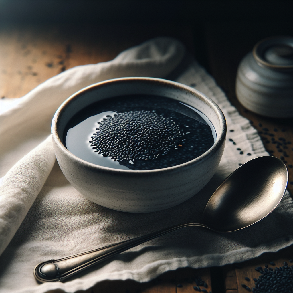 Nationalgericht Taiwan: #Black Sesame Soup# (Rezept)