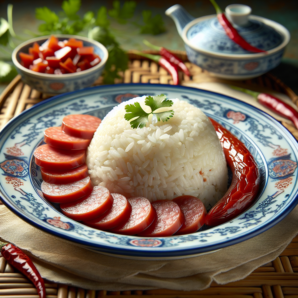 Nationalgericht Taiwan: #Sticky Rice with Chinese Sausage# (Rezept)