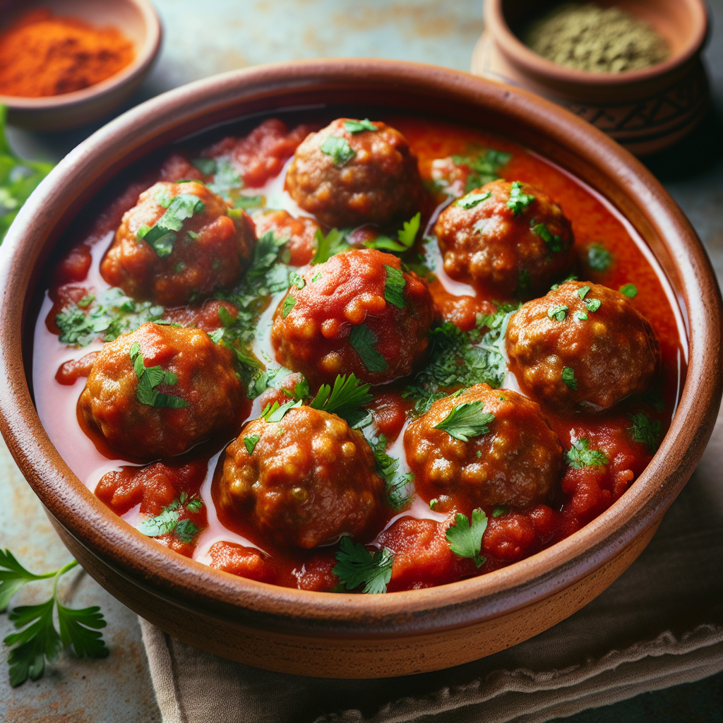 Nationalgericht Tunesien: #Kefta en Sauce# (Rezept)