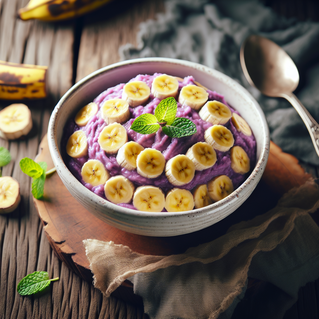 Nationalgericht Tuvalu: #Banana Taro Mash# (Rezept)