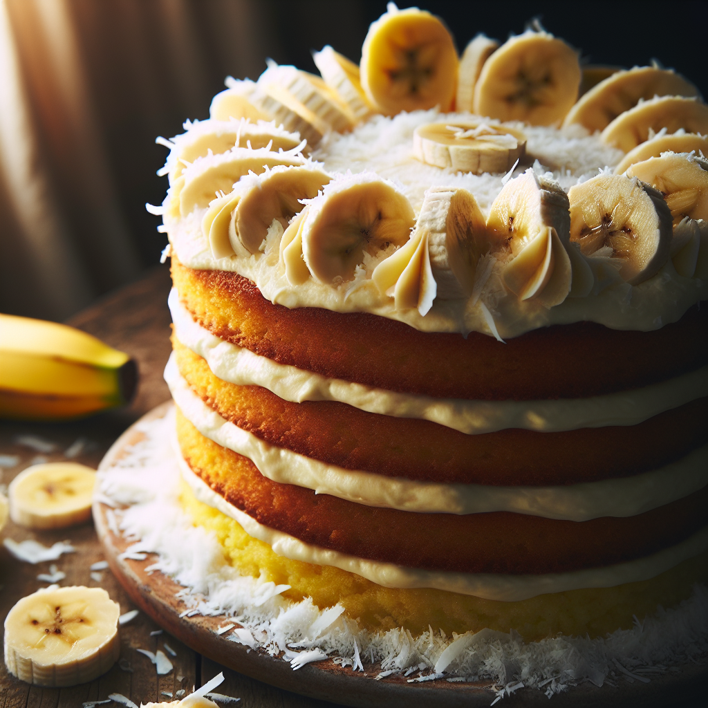 Nationalgericht Tuvalu: #Coconut Banana Cake# (Rezept)