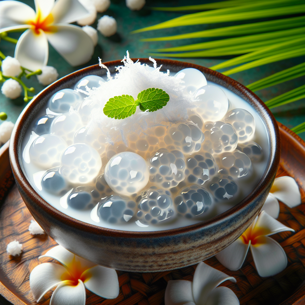 Nationalgericht Tuvalu: #Coconut Tapioca Delight# (Rezept)