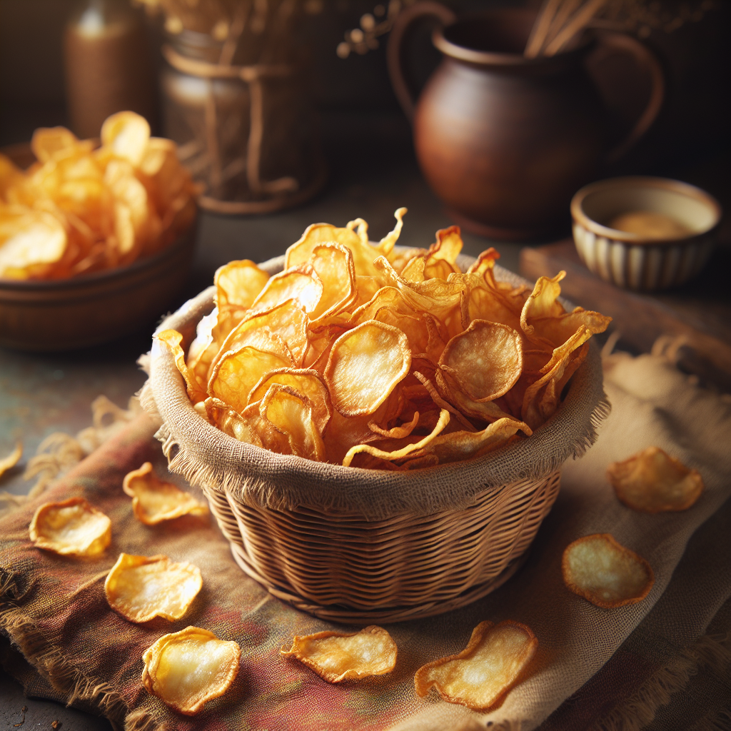 Nationalgericht Tuvalu: #Fried Taro Chips# (Rezept)