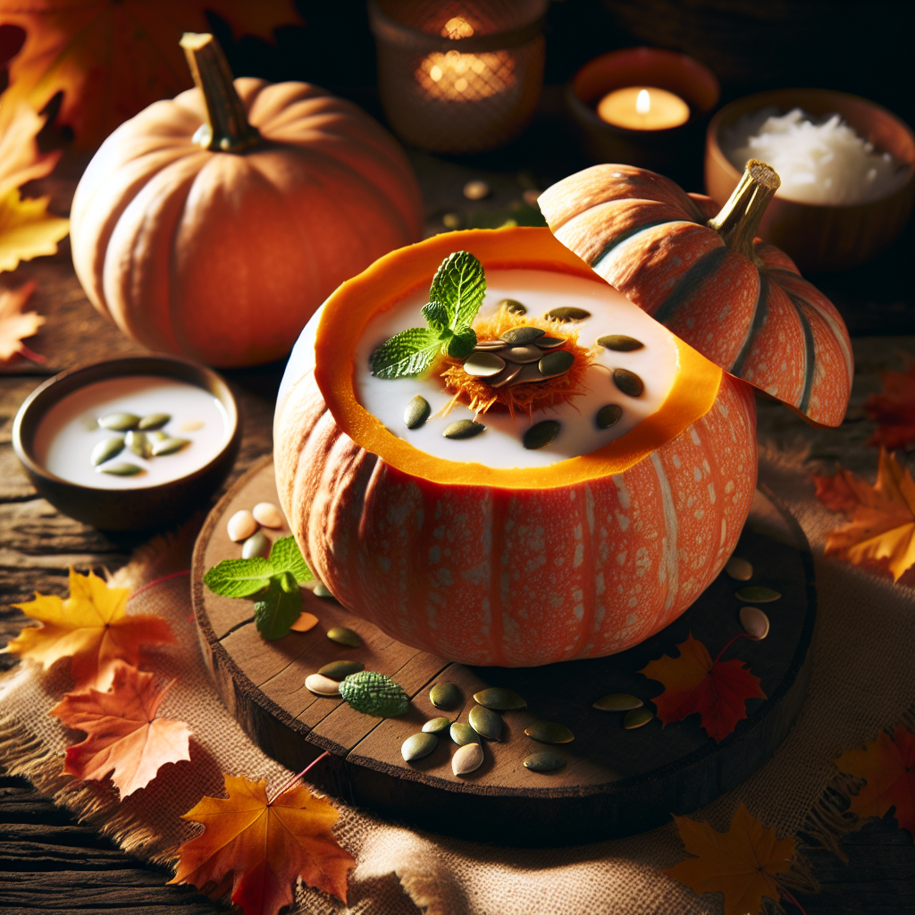 Nationalgericht Tuvalu: #Pumpkin Coconut Soup# (Rezept)