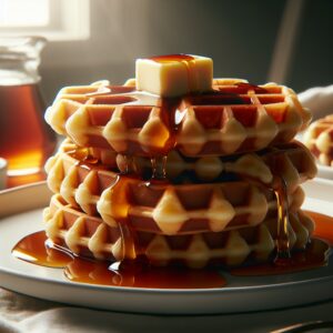 Nationalgericht USA: #Waffles with Maple Syrup# (Rezept)