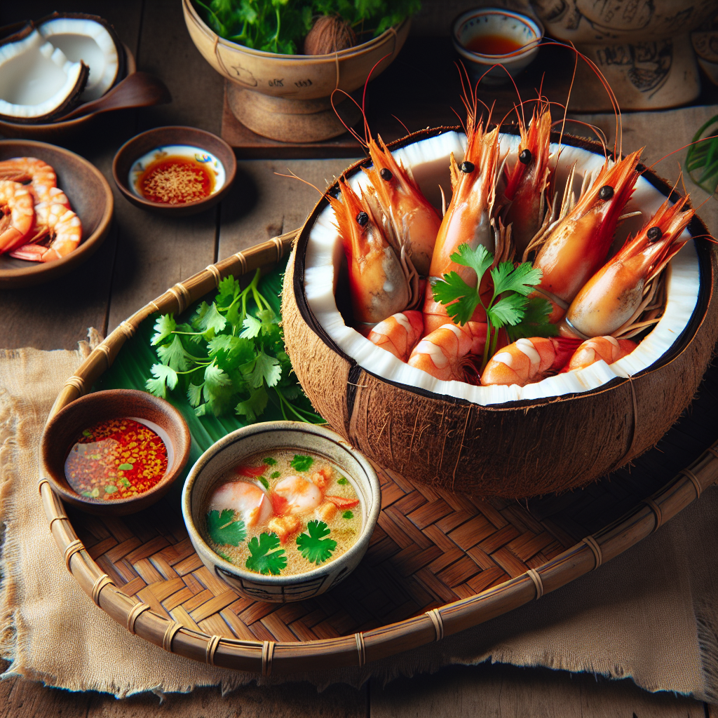 Nationalgericht Vietnam: #Tom Hap Nuoc Dua# (Rezept)