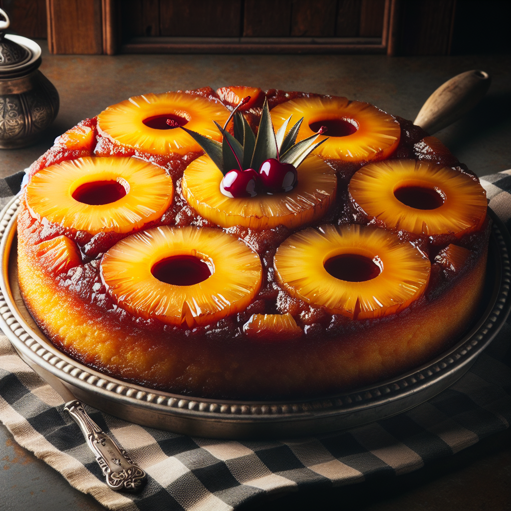 Nationalgericht Bahamas: Pineapple Upside-Down Cake (Rezept)