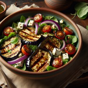 Nationalgericht Ägypten: #Grilled Eggplant Salad# (Rezept)