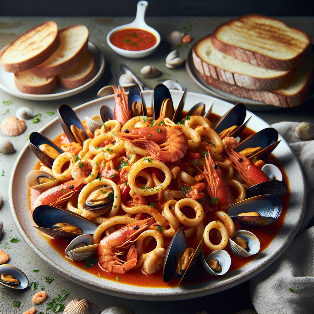 Nationalgericht Italien: Calamarata ai Frutti di Mare (Rezept)