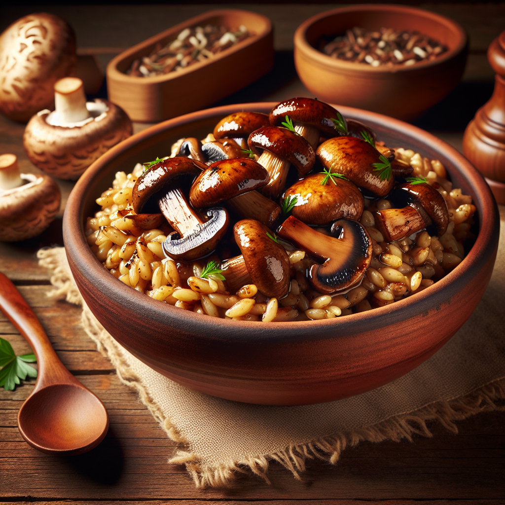 Nationalgericht Polen: Kaszotto z pieczarkami (Rezept)